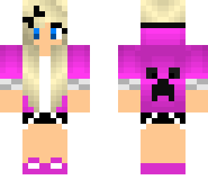 creeper girl pink