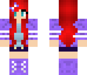 red head purple