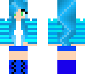 blue cute girl