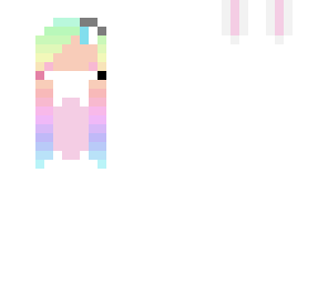 rainbow bunny girl