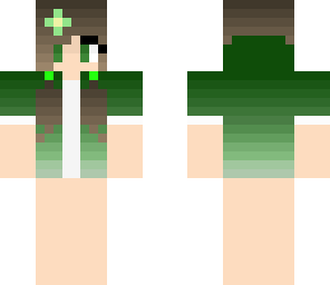 green hoodie girl