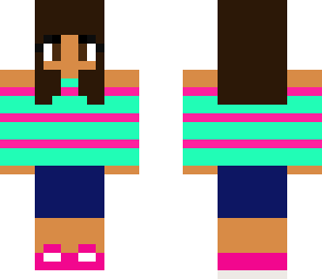 black cute girl without flower and fake bangs