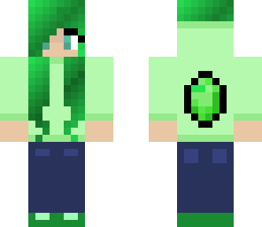 emerald hoodie girl
