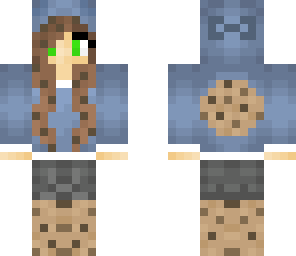 cookie girl with cookie hair