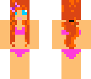 tanned bikini red head