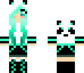 neon blue girl
