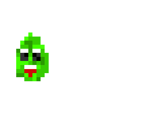 smiley green blob