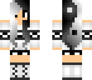 black and white