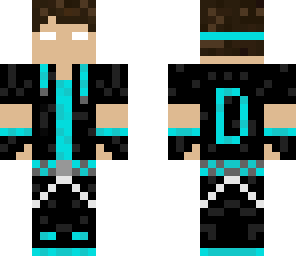 cool herobrine with colour