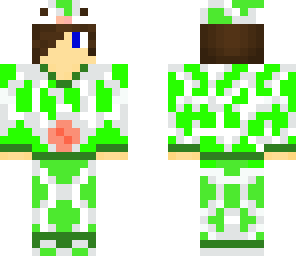 green cow skin boy