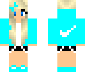blue nike girl