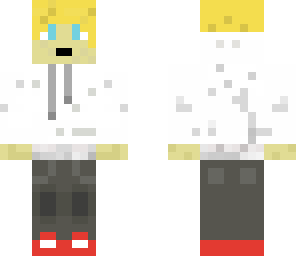 blonde boy in hoodie