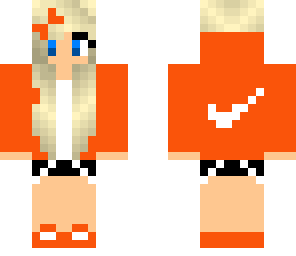 orange nike hoodie