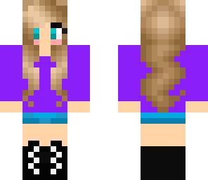 purple sweater n girl 