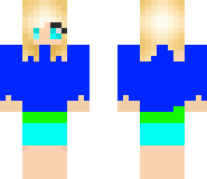 girl in blue