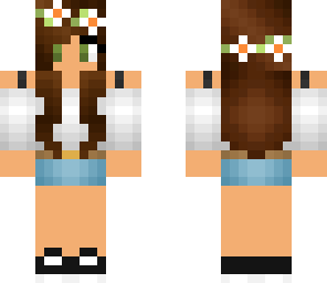summery flowery girl