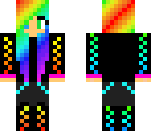 rainbow emo girl