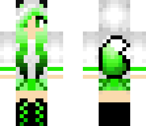 fox girl green