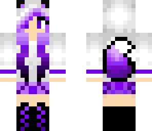 fox girl purple