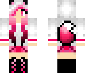 fox girl pink