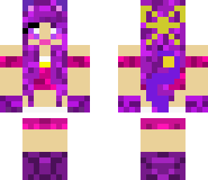 purple anime cat girl