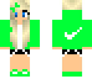 green nike girl