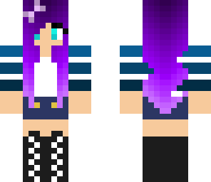 purple cute girl