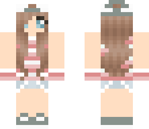 girl with pink stripes
