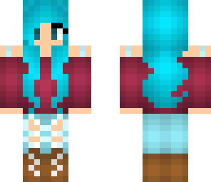 blue hair girl