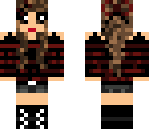 emo girl with headphones