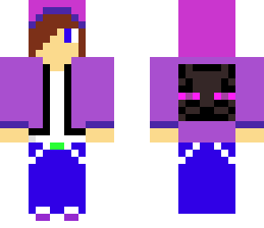 cool guy with cool enderman on back
