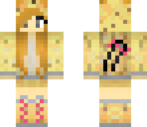 ocelot girl with bow on tail