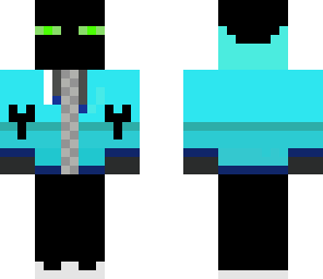 blue hoody enderman