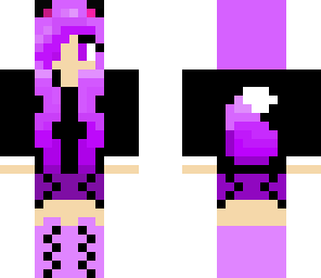 purple wolf girl