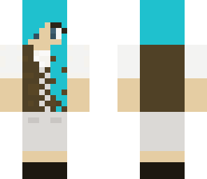 villager with blue hair