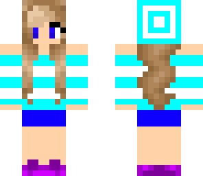 bright blue girl