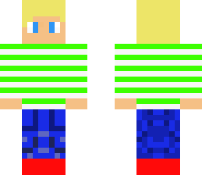 lime stripey boy
