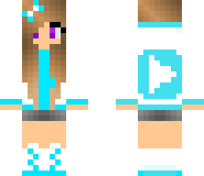 blue girl youtuber