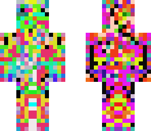 rainbow person with mustache