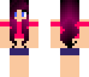 pretty purple hair girl