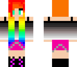 stylish rainbow girl