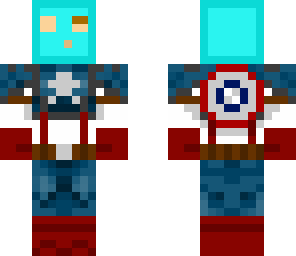 blue slime- captain america