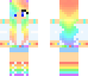 rainbow gamer girl
