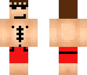 buff beach goer