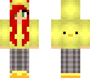 cute girl in duck pyjamas
