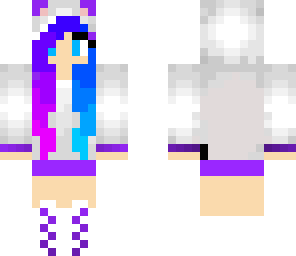 purple blue girl