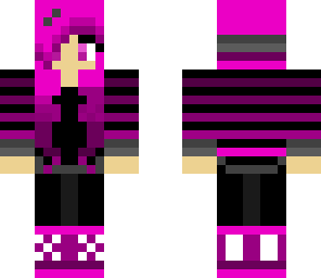 pink hoodie girl