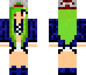 green hair flannel