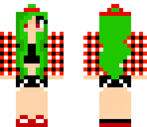 green hair red flannel