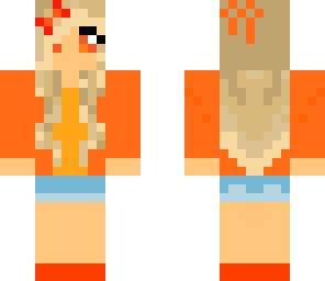 cute orange girl